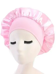 Women's Satin Sleep Cap with Elastic Band, Ideal for Curling Hair, Perfect Gift for Birthdays or Holidays, Elastic Hair Bonnet, Hair Care Cap, Adjustable Satin Bonnet