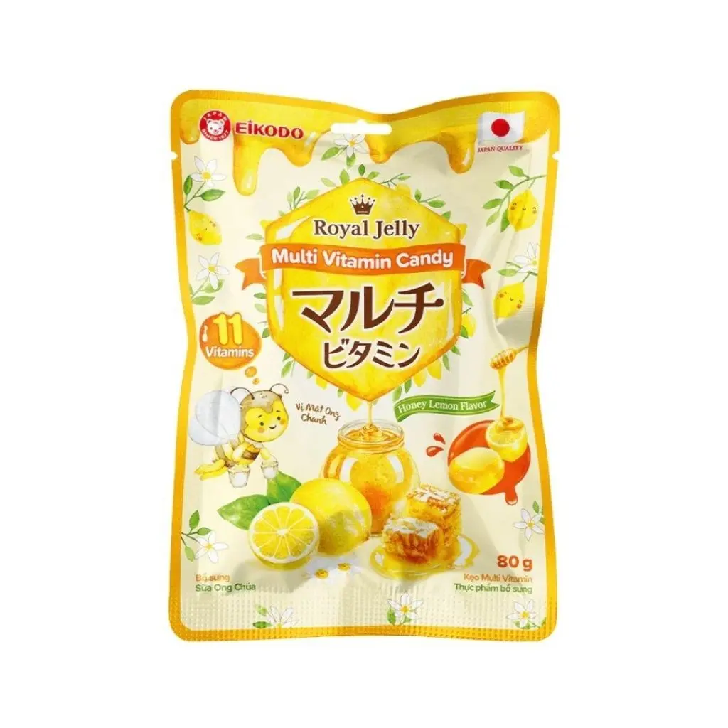Eikodo Multi-Vitamin Fruit Chewy Candies, Chews Fruit Healthy Sweet Snack, 80g, Chews Fruit & Chewy