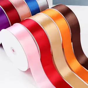 1.5in Single Face Satin Ribbon - 100 Yard Roll for Gift Wrapping, Valentine's Day, Wedding, Birthday, & Floral Craft Decorations