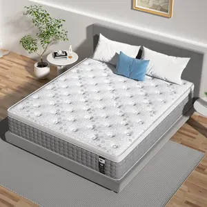 BedStory 12 Inch Q/K Mattress,Cooling Gel Memory Foam with Innerspring for Pressure Relief,Ergonomic Modern Bedroom Home Design