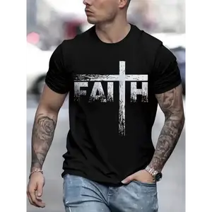 Men's Combed Cotton Round Neck Shortsleeve Casual T-Shirt for Him - BK-180g, Fitted-Boxy Cut, Digital Sublimation Stamped, Premium Soft Sweat-Wicking Fabric, Stylish Graphic, Tropical-Ready, All Seasons, Affordable, COD
