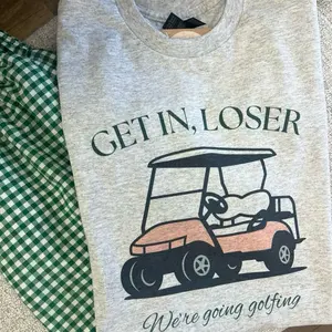 2 SURPRISE GOLF THEMED T SHIRTS!!!! Get 2 for only $30 over 20 designs Cotton Polyester