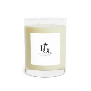 House of Luxe Logo Candle 11oz Glass Scented Candle | Luxury Monogram