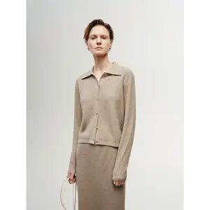 Polo Ribbed Cashmere Cardigan