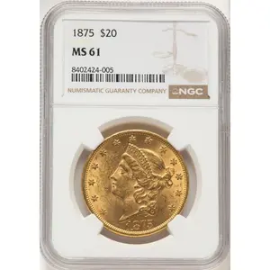 Liberty Double Eagles (1875 $20)