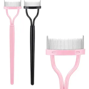 2 Pcs Eyelash Separator Tool Mascara Brushes Eyelash Comb Separator Definer Lash Comb for Combing, Separating Lashes