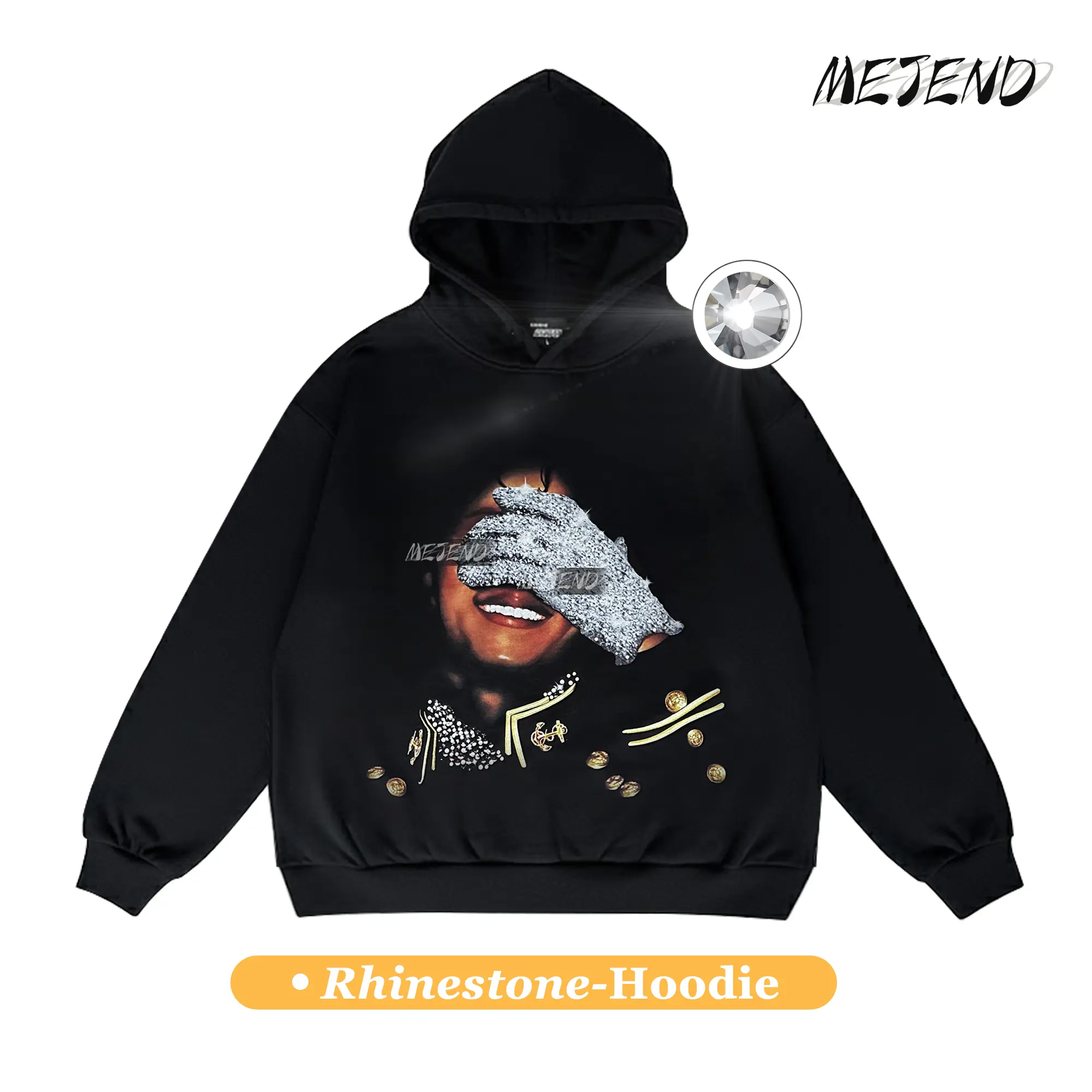 Rhinestone-Hoodie