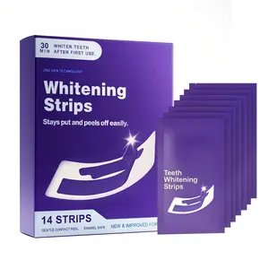42pcs/set Teeth Brightening Strips,Whitening Sessions - Safe for Enamel - Non Sensitive Teeth  (Upgraded whitening strips-leave no purple residue on your teeth)#SummerVibes