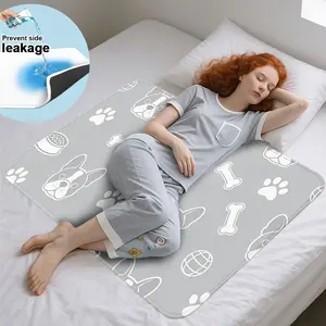 Waterproof Mattress Protector Pad, Pet-Friendly, Washable, Reusable, Ideal for Bedroom, Sofa, Pet Bed, Keeps Bedding Dry and Clean