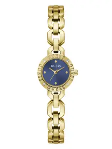 GUESS Female Crystal Recycled Steel analogue watch