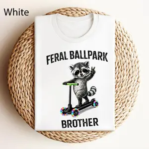 Feral Baseball Ballfield Sister T-shirt, Softball Clipart, Travel Baseball, Travel Baseball Tournament, Baseball Ball Mom Womenswear Top