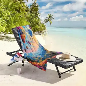 1 piece Colorful hot air balloons flying over the valley at sunrise themed beach towel - Flannel blanket with modern design, suitable for sofas and beds, all-season use, super soft and comfortable, digitally printed pattern, 100% polyester