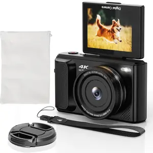 4K Video Recording Digital Camera, 48mp Auto Focus Pixel Camera with 16x Digital Zoom, Beginner Friendly Entry-Level Vlog Camera, Autofocus Vlogging Camera, Compact Camera