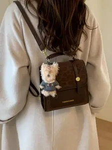 Vintage Backpack Bag for Students, Autumn Winter High-End College Style Multi-Functional Travel Shoulder Bag, Handheld Design