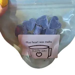 Blue Heart Wax Melts - Bubble Gum Scented - Home Decor - Candle