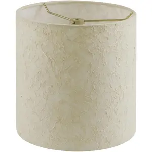 31237 Transitional Drum (Cylinder) Shaped Spider Construction Lamp Shade in Parchment, 8" Wide (8" x 8" x 8")