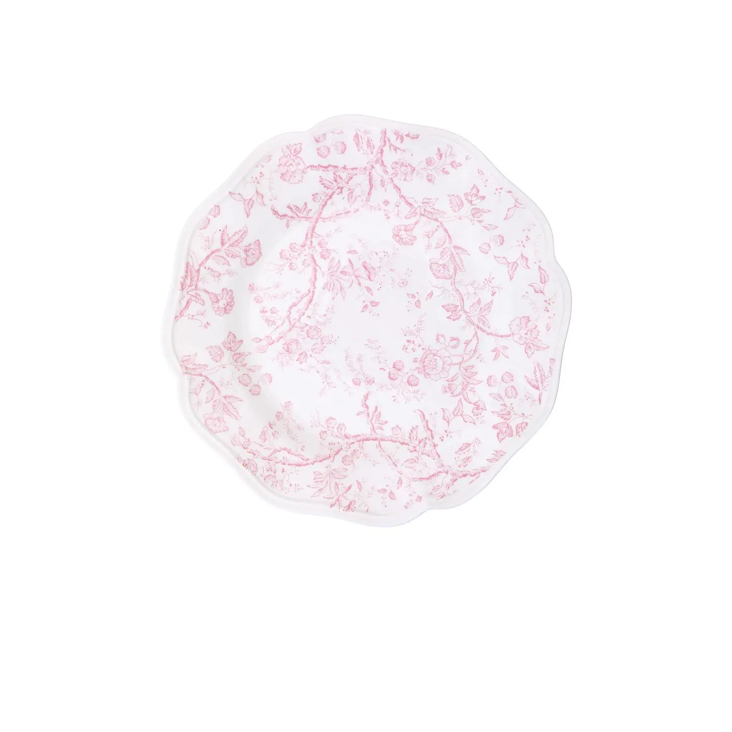 Noon & Moon Rosy Bloom Plate 10.5 Inch