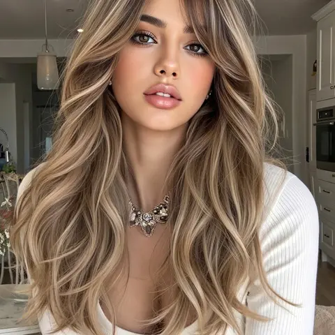 22-Inch Long Wavy Synthetic Fashion Wig for Women, Heat-Resistant Fiber, Ideal for Daily Use and Parties, Suitable for All Occasions