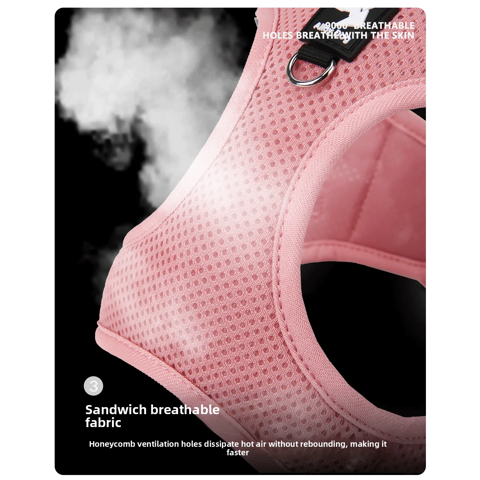 Vest Style Pet Harness For Small And Medium Dogs, Breathable Comfort Escape Proof For Outdoor Walking Vest Style Pet Harness For Small And Medium Dogs, Breathable Comfort Escape Proof For Outdoor Walking