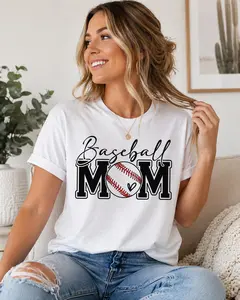 Baseball Mom Shirt | DTF on Bella + Canvas shirt