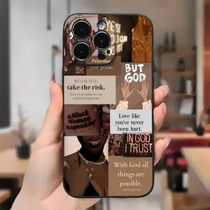 Positive Affirmations Aesthetic Pattern Case for iPhone 17 16 Pro Max 15 Plus 14 13 12 11 Air XR XS Shockproof Drop Protection Rugged Durable Silicone Cover Protective Cellphone