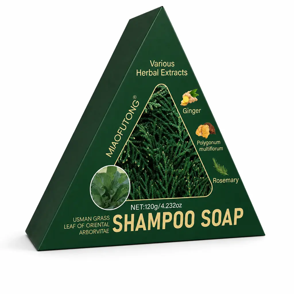 Usman Grass Shampoo Bar,  Relieve Scalp Itching, Control Oil and Volumizing Hair, Solid Shampoos Soaps for both men and women natural