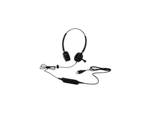 Spracht Wired Noise Canceling Stereo On Ear Computer Headset Black (HS-WD-USB-2) HSWDUSB2