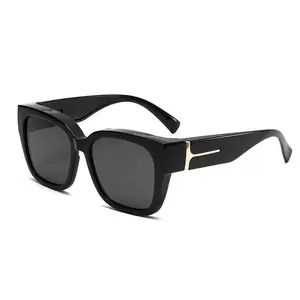 New Outdoor Fashion Trendy Large-Frame Square Gradient Polarized Sunglasses for Women Ideal for Driving Cycling and Trucking