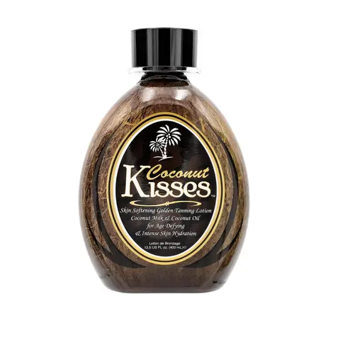 Ed Hardy Coconut Kisses Golden Tanning Lotion Cruelty Free, Gluten Free, Mineral Oil Free, DHA Free for All skin type,13.5 oz Body Care Blend