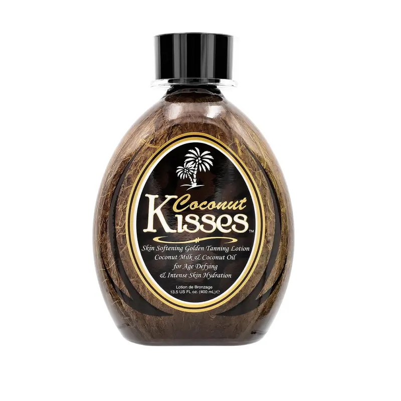 Ed Hardy Coconut Kisses Golden Tanning Lotion Cruelty Free, Gluten Free, Mineral Oil Free, DHA Free for All skin type,13.5 oz Body Care Blend