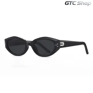 Future Retro Cat Eye Sunglasses for Women, Small Frame Face Slimming Y2K Vintage Shades, UV400 Protection Minimalist Solid Color Eyewear, Lightweight Fashion Design for Daily Streetwear Outdoor Activities