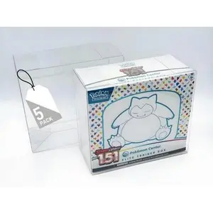 New Plastic Display Case Protector for Pokemon Elite Trainer Box ETB (5 Pack)