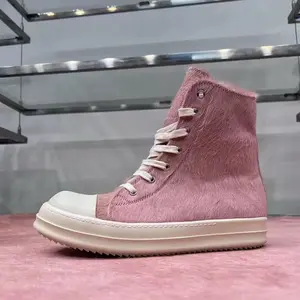 New Rick Owen High Top Shoes Hairy