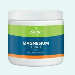 Shelo NABEL Magnesium Citrate Powder Dietary Supplement for Muscle Function & Overall Health 8.81 oz Mexico Made