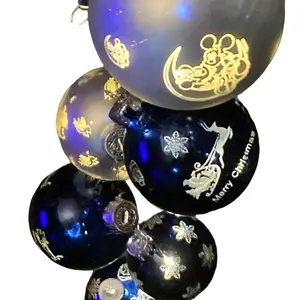 Custom One of a Kind String of Bulb Ornaments with Lights - Set of 5