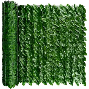 Anti-UV Artificial Ivy Privacy Barrier - 19.6 inches x 118 inches expandable outdoor balcony, patio, garden and backyard decorative fence wall panel