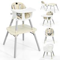6 in 1 Highchair Beige w/Smooth Top Table