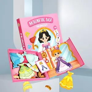 Magnetic Princess Dress-Up Toy, DIY Puzzle Set, Creative Educational Gift, Ideal for 3-6 Year Old Girls, Perfect for Birthday and Christmas