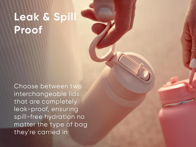 Hydrapeak 32oz Insulated Water Bottle with Straw Lid Leak & Spill Proof Keeps Cold for 24 Hours Hot for 12 Stainless Steel Drinkware Double Wall Insulation