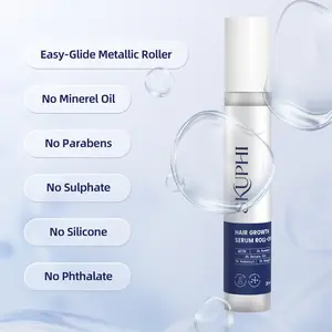 SKUPHI Advanced Hair Rosemary Density Roll-On Massager Serum 25ML – 3% Rosemary, 3% Redensyl, 2% AnaGain, 6% Batana Oil, 2% AnaGain | Paraben-Free | Non-Oily | DHT Blocking | Reduces Hair Fall for Men & Women, Haircare,Travel size