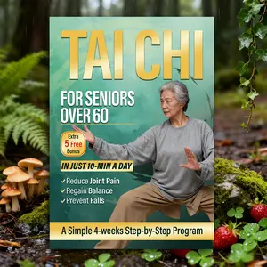 Tai Chi for Seniors Over 60: A simple and easy 4-week progressive plan that helps prevent falls and restore balance through just 10 minutes of light practice each day.