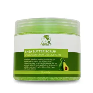 Anna's Skincare Shea Butter Scrub – Gently exfoliates and moisturizes, leaving skin smooth and nourished. Perfect for daily body care.