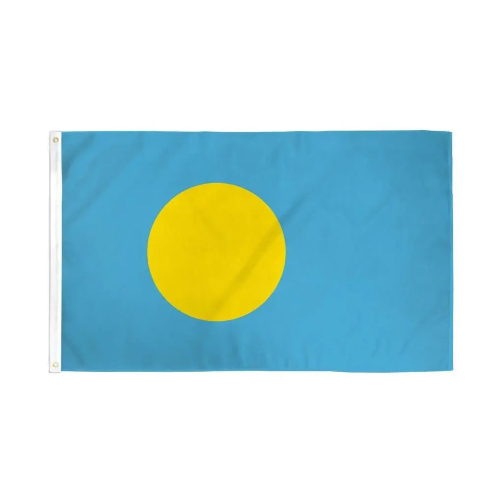 Hangable 3x5ft Polyester Palau Flag Banner - Dye Sublimation Bold Printing, Party Decor for Home & Festive Occasions, Home & Festive Party Supplies Backdrop