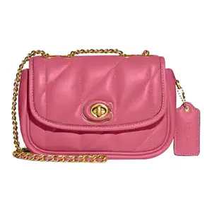 COACH Pillow 20 Quilted Twist-Lock Chain Crossbody Bag in Nappa Leather for Women