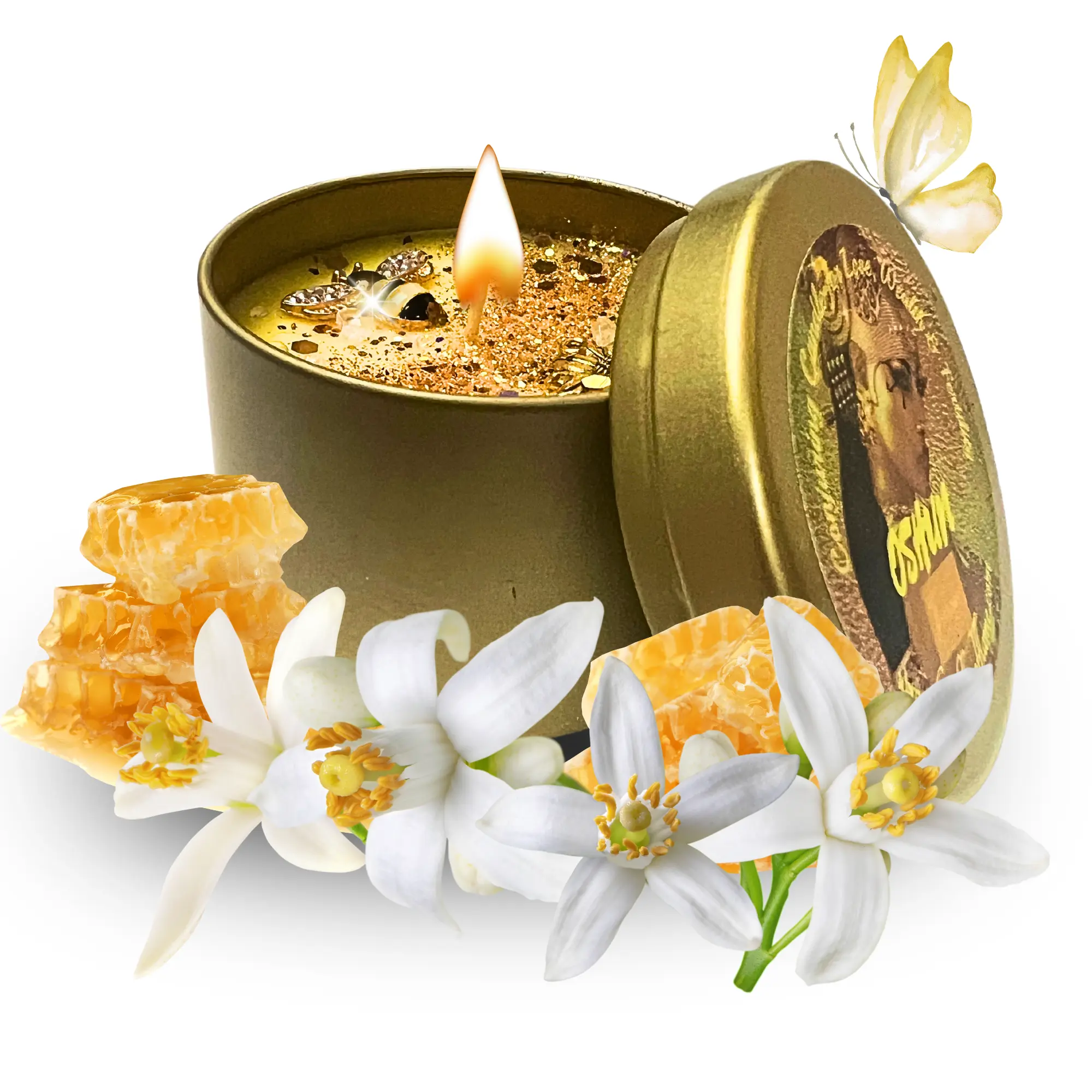 Oshun Spell Candle – Love, Money, Beauty,Fertility and Marriage Ritual Candle