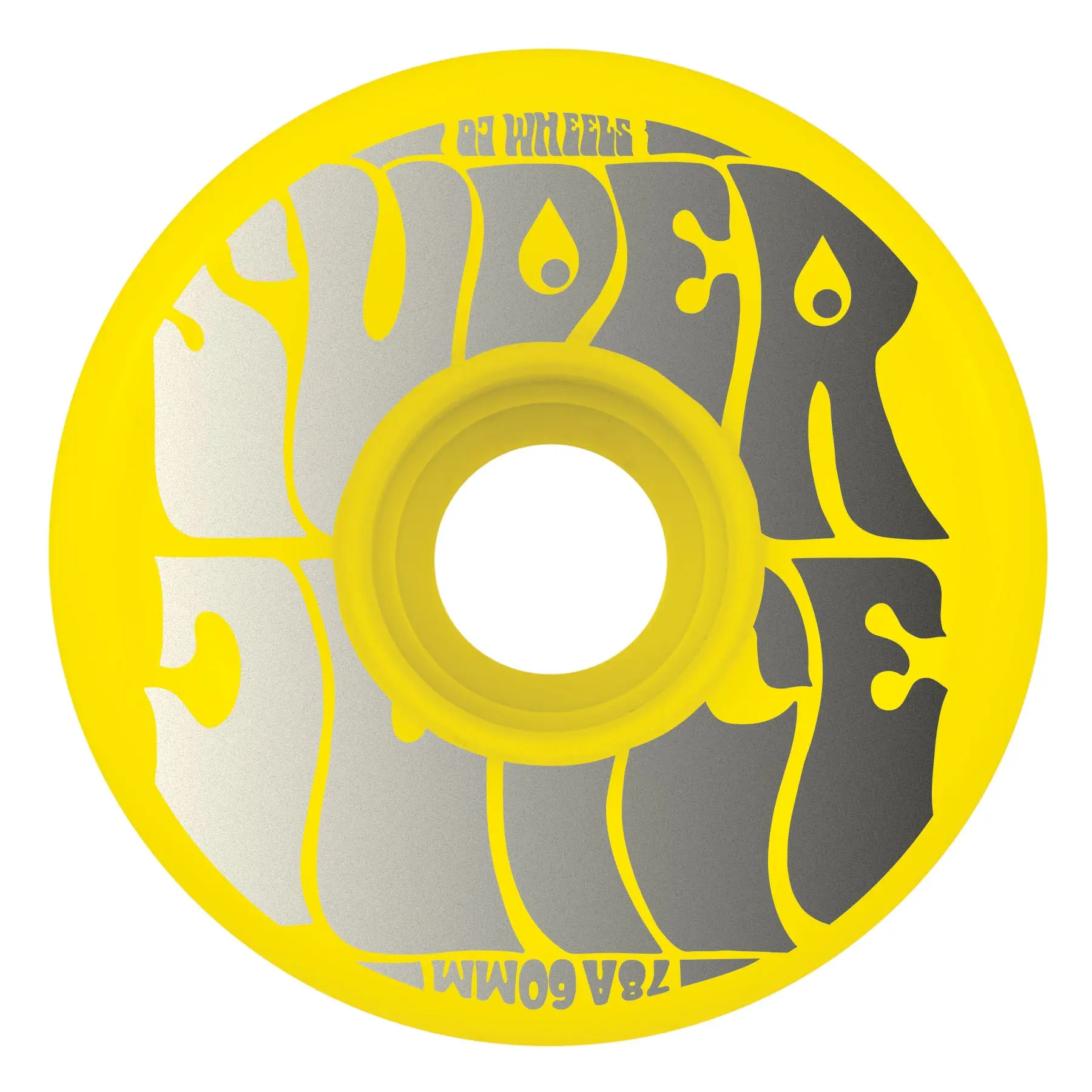 60mm Super Juice Neon Yellow 78a OJ Skateboard Wheels