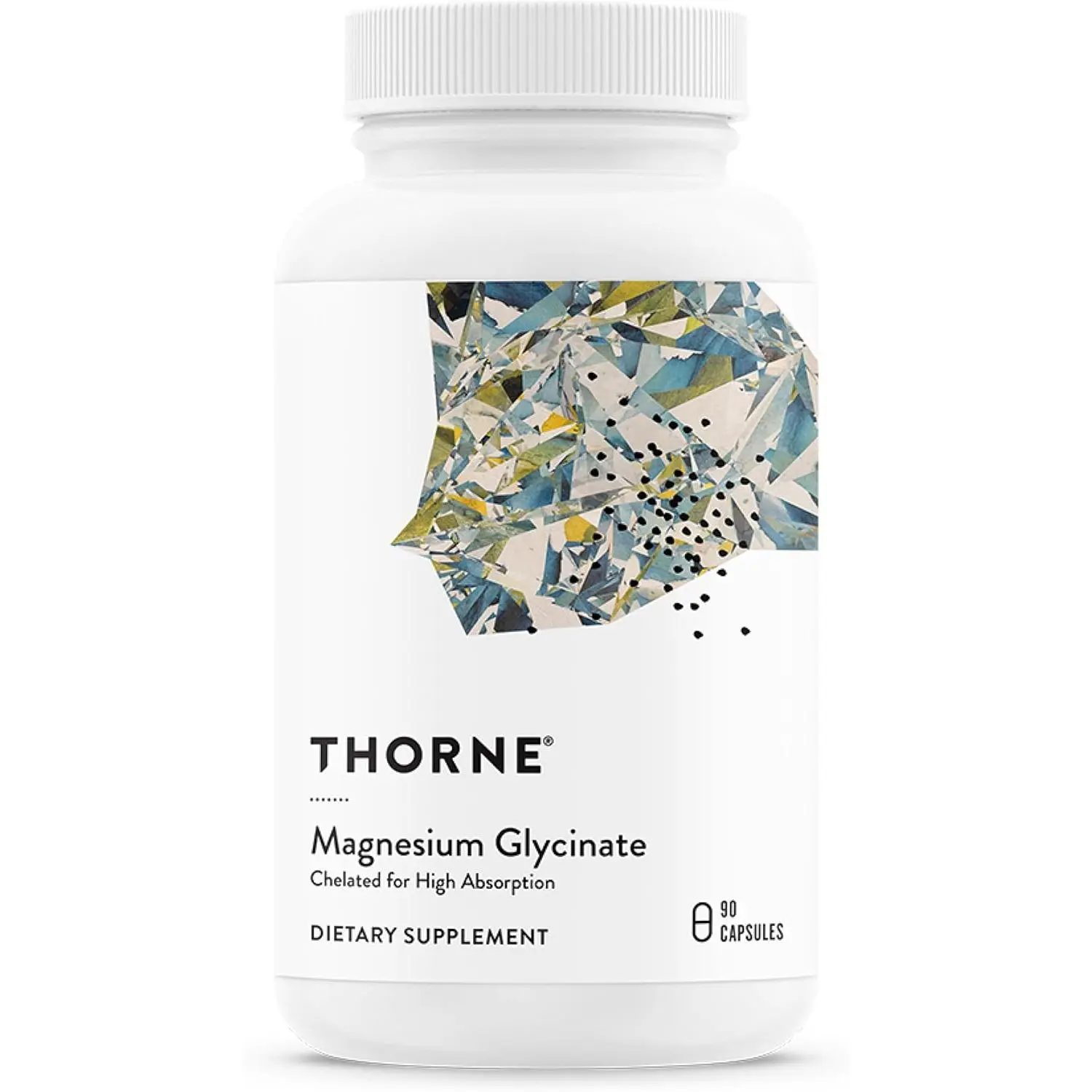THORNE Magnesium Glycinate, Chelated Magnesium Supplement, 90 Capsules | Supports Restful Sleep, Muscle Relaxation, Stress Management, Heart Health & Metabolism*, NSF Contents Certified