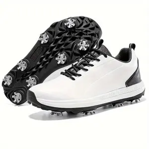 Mens Spikes Golf Shoes Breathable Golf Sneakers Golf Training Shoes