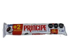 Marinela Principe Con Relleno Sabor a Chocolate Blanco – White Chocolate Flavored Sandwich Cookies – Mexican Snack Cookies – 4.44 oz (126 g)