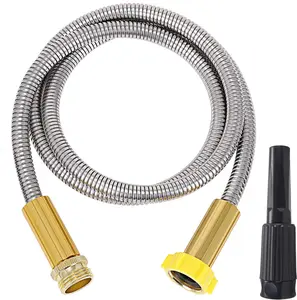 Metal Garden Hose 10 ft - Stainless Steel Water Hose